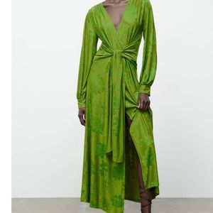 Long jacquard dress from Zara